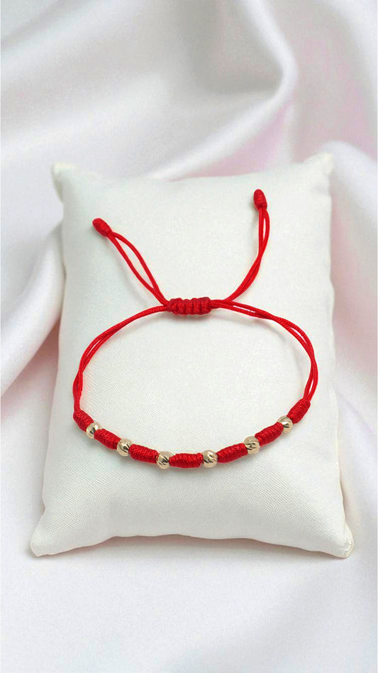 PULSERA TEJIDA ROJA