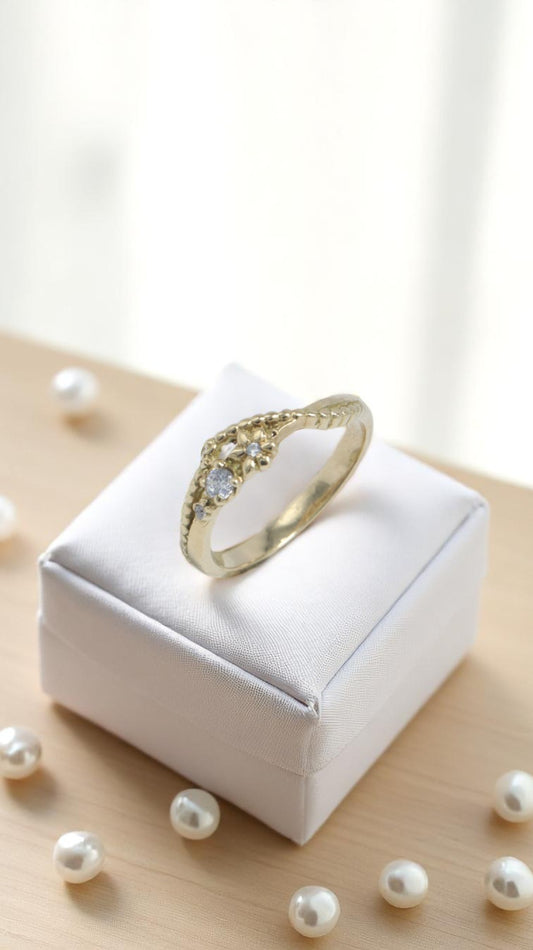 ANILLO FLOR TRENZADO